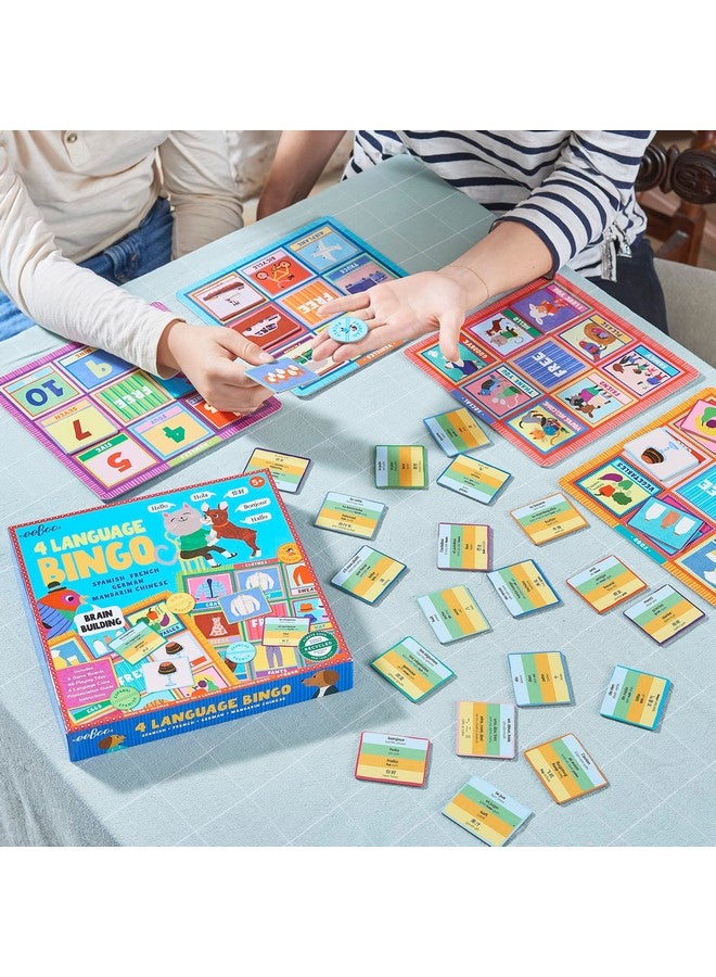 eeBoo 4 Language Bingo Game/Spanish, French, German, Mandarin Chinese/Ages 3+ - Image 5
