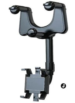 JAJEEK Car Rearview Mirror Phone Holder – 360° Rotational Adjustable Mount for Secure Smartphone Placement While Driving  - Image 4