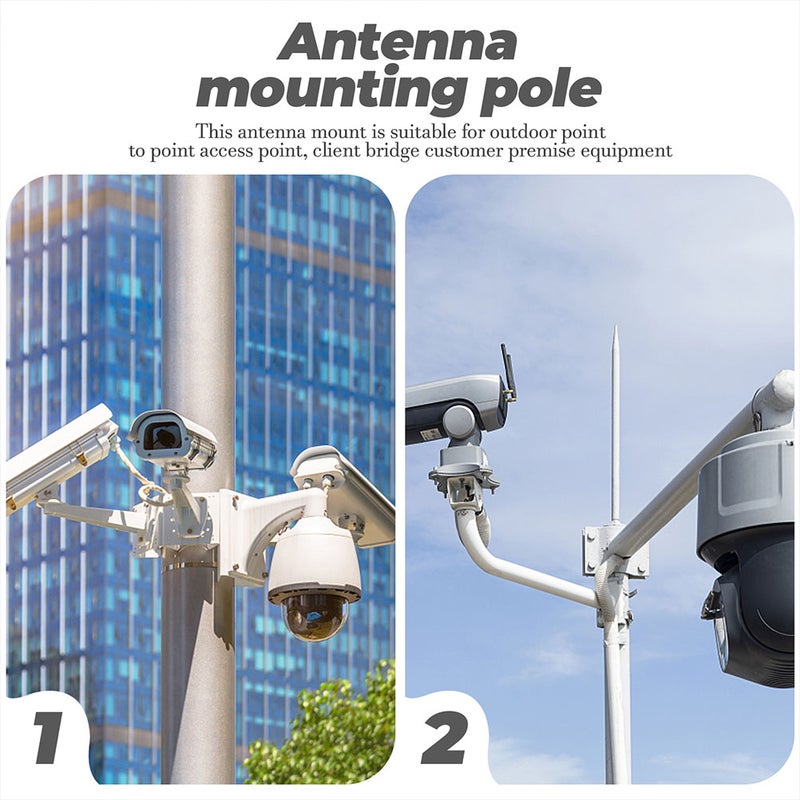 2pcs Antenna Mount Antenna Mounting Pole Outside Antenna Installation Mount - Image 4