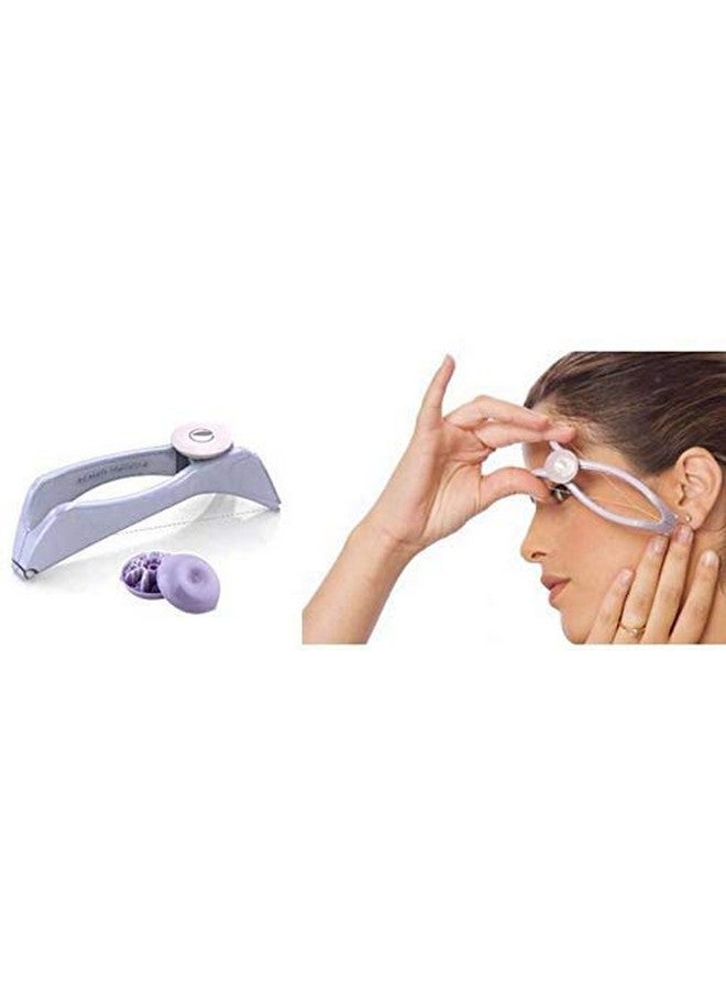 Inditradition Face and Body Hair Threading Kit | Eyebrow & Facial Hair Removal Tweezer Tool (Purple,Grey) - Image 4