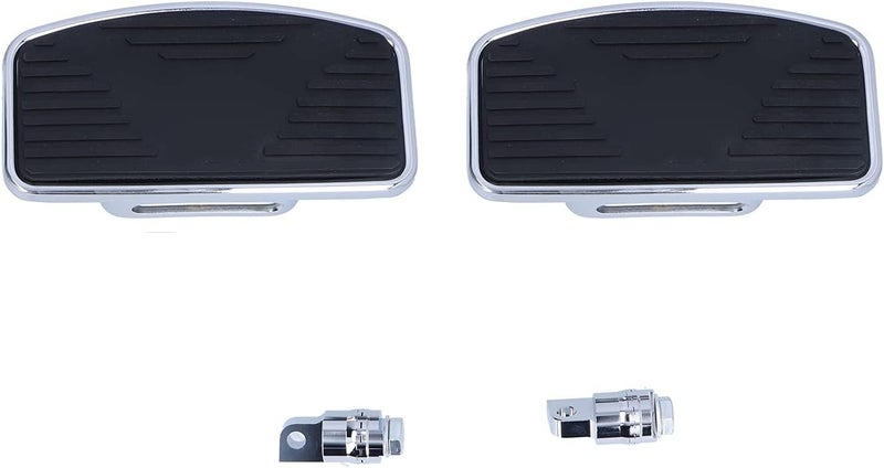aqxreight Rear Passenger Floorboard Wide Adjustable Footrests Heavy Duty Steel Rubber Foot Pegs for Touring 1 Pair Left and Right - Image 1