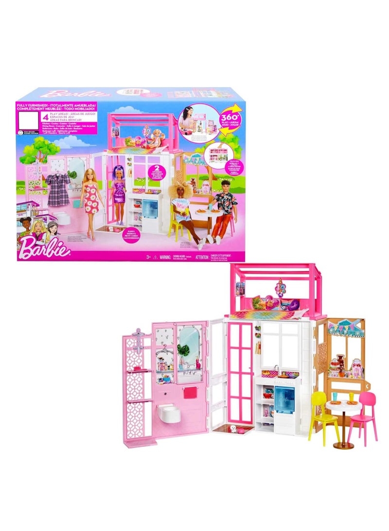 Barbie House with Doll - Image 1