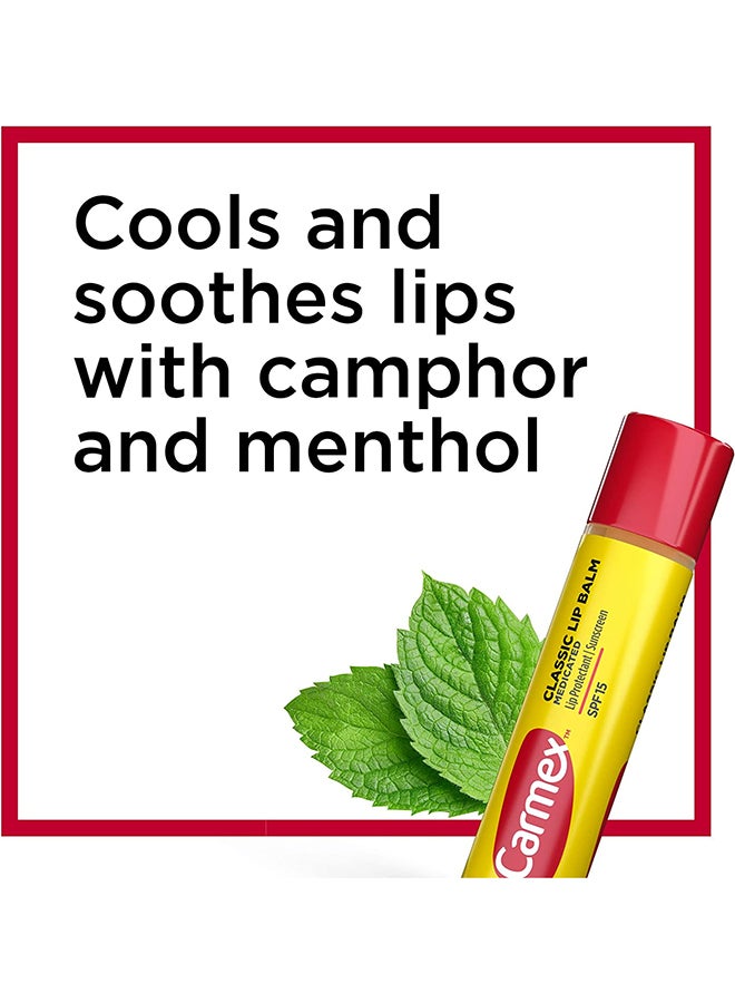 CARMEX Lip Balm Stick Strawberry 3 Count 4.25grams - Image 3