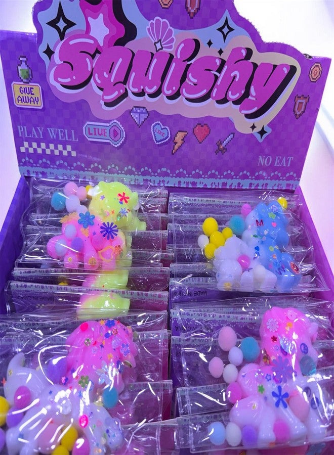 Richtots Premium Taba Squishy Unicorn Stress Relief Toys Adults Kids Fufu Squishy Fidget Toy Soft Squeeze Ball for Anxiety, Party, Birthday, Return Gifts, (Multicolour Unicorn) - Image 4