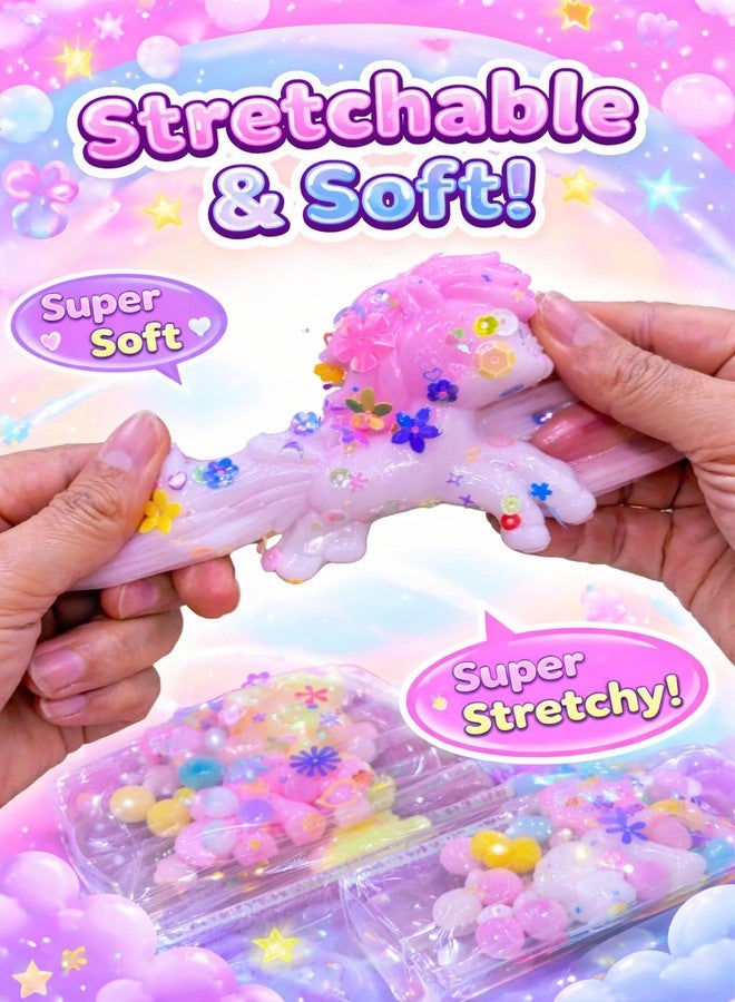 Richtots Premium Taba Squishy Unicorn Stress Relief Toys Adults Kids Fufu Squishy Fidget Toy Soft Squeeze Ball for Anxiety, Party, Birthday, Return Gifts, (Multicolour Unicorn) - Image 2