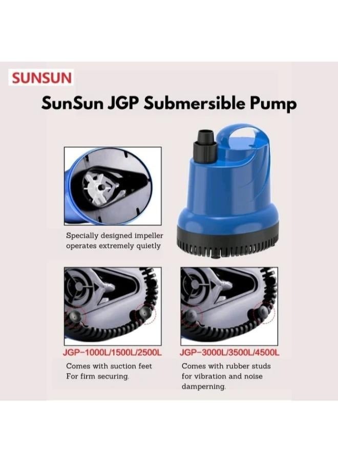 SUNSUN JGP Series Submersible Water Pump for Aquarium & Fish Tank – High Flow Water Circulation Pump - Image 3