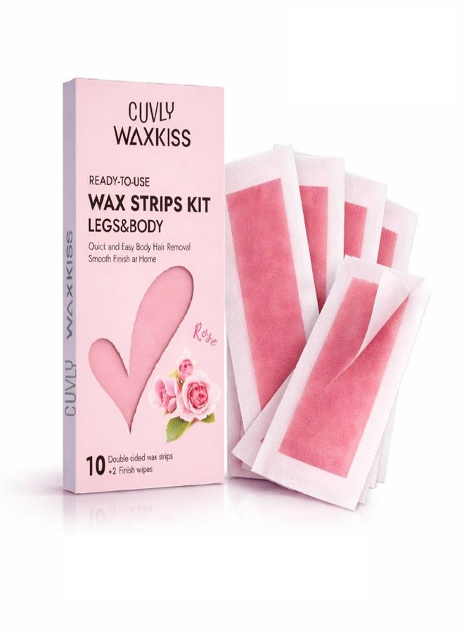 CUVLY Wax Strip Liposoluble Facial Wax Strips for Women - 20 Wax Strips + 4 Wax Wipes | Facial Hair Removal Face Wax Strip for Upper Lip, Eyebrows, Chin, Sidelocks Wax Hair RemovalKit(10*2) (Full Body Wax Strip) - Image 1