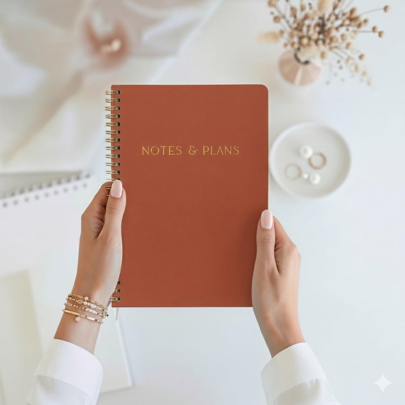 ZICOTO Beautiful Daily Planner And Notebook With Hourly Schedule - Aesthetic Spiral To do List Notepad to Easily Organize Your Tasks And Appointments - Stylish Book And School Or Office Supplies For Women - Image 3