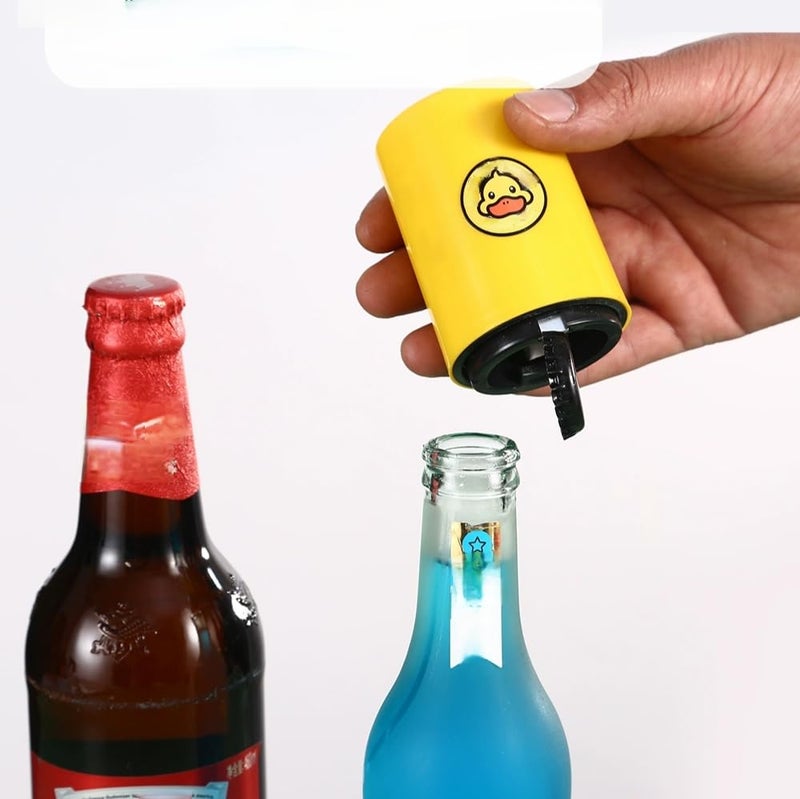 Duck Kids Bottle Opener, Yellow Duck Magnetic Beer Opener, Metal Bottle Opener