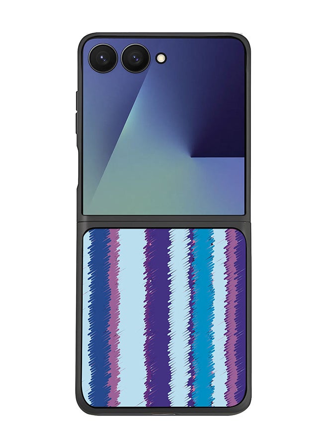 Stylizedd For Samsung Galaxy Z Flip7 Case,Slim fit Camera Protection, Shockproof Thin Phone cover  - Lines Of Violet