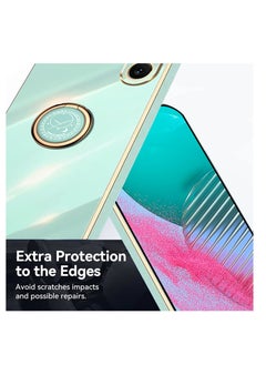 Aookay [1+2] Case for Xiaomi Redmi Note 13 Pro 5G Phone Case with Screen Protector, Electroplated Magnetic Protective Cover with Ring Stand, Stylish Slim Shockproof Case (Green, Note 13 Pro 5G)  - Image 4