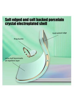 Aookay [1+2] Case for Xiaomi Redmi Note 13 Pro 5G Phone Case with Screen Protector, Electroplated Magnetic Protective Cover with Ring Stand, Stylish Slim Shockproof Case (Green, Note 13 Pro 5G)  - Image 2