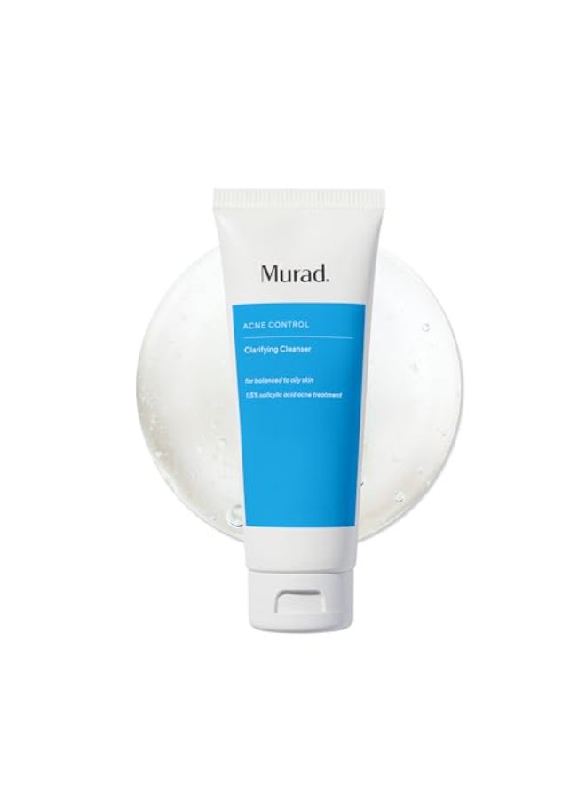 Murad Acne Control Clarifying Cleanser Salicylic Acid Green Tea Formula for Acne Deep Pore Cleansing Oil Control Breakout Prevention for Clear Balanced HealthyLooking Skin 5 Fl Oz - Image 1