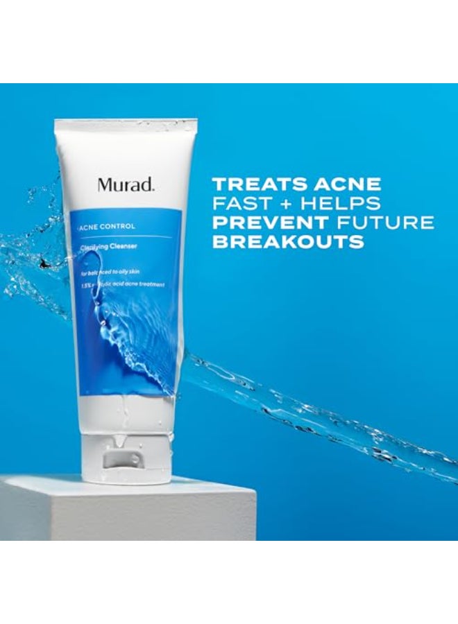 Murad Acne Control Clarifying Cleanser Salicylic Acid Green Tea Formula for Acne Deep Pore Cleansing Oil Control Breakout Prevention for Clear Balanced HealthyLooking Skin 5 Fl Oz - Image 3