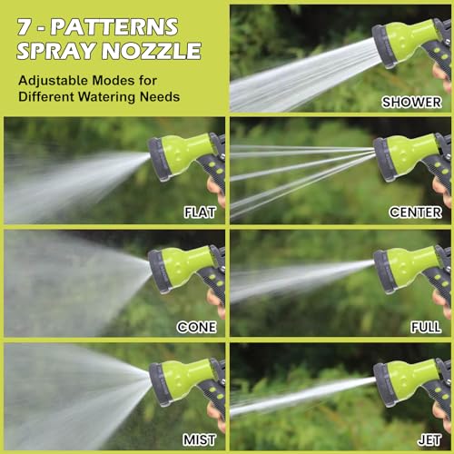 Neptune Simplify Farming Retractable Garden Hose Reel | Secure and Stable Hose Pipe 15 Meters | with 7-Patterns Spray Nozzle | Compact Design for Effortless Storage and Transport - Small - Image 3