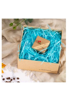 MARKQ Crinkle Cut Shredded Paper Filler for Gift Wrapping Hamper/Basket Filling Packing Supplies (Blue)  - Image 4