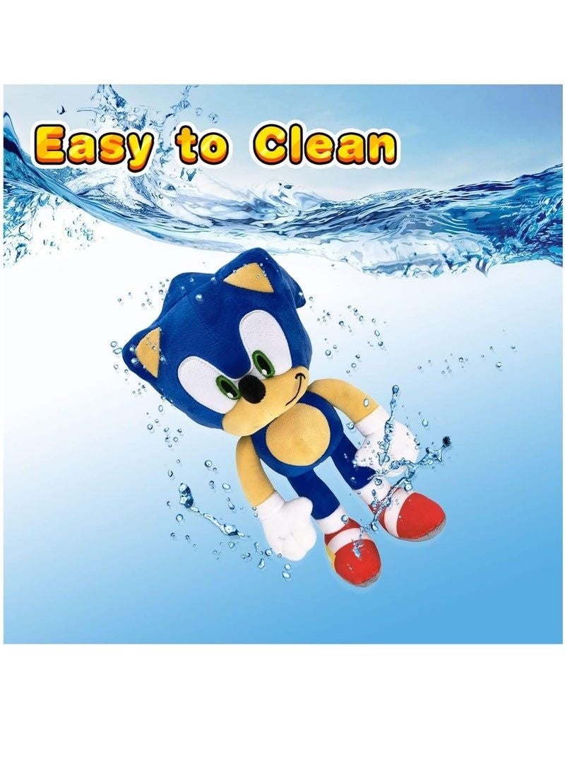 12" Sonic The Hedgehog Plush Toy Classic Sonic Figure Doll Plush Stuffed Animals Toys Gift for Boys Girls Movie Fans Blue - Image 2