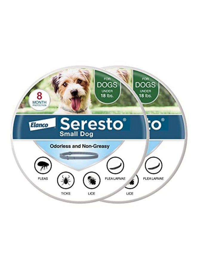 Seresto Small Dog Vet-Recommended Flea & Tick Treatment & Prevention Collar for Dogs Under 18 lbs. | 2 Pack - Image 1