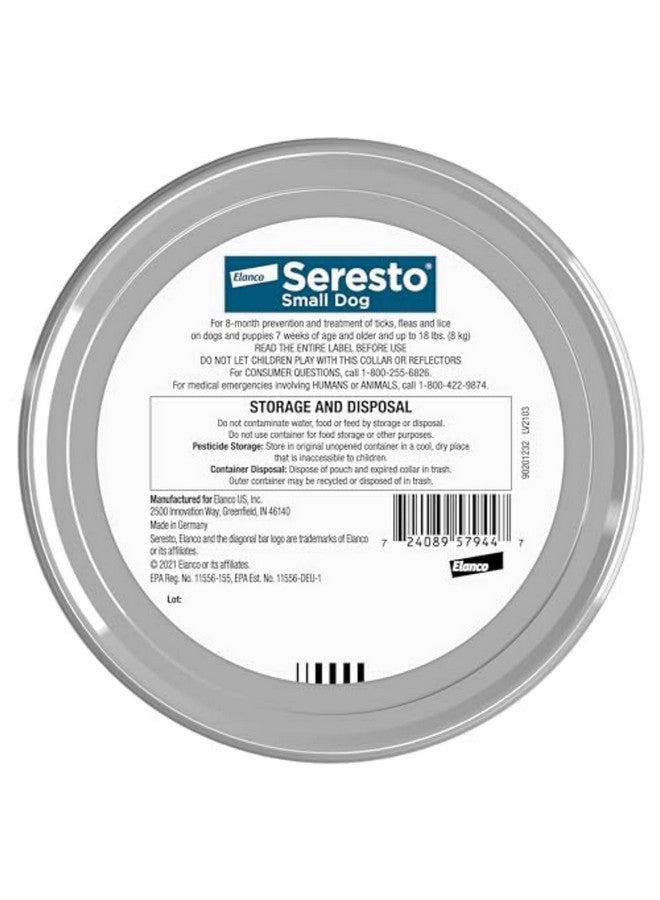 Seresto Small Dog Vet-Recommended Flea & Tick Treatment & Prevention Collar for Dogs Under 18 lbs. | 2 Pack - Image 2