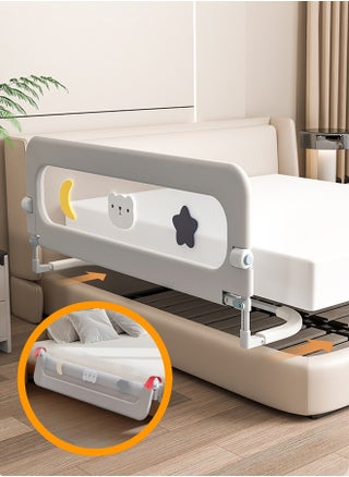 Bed Guard Rail for Toddlers Swing Down  Height Adjustable Folding up Extra Tall Bed Rail for Toddlers with Reinforced Anchor Baby Bed Safety Side Railing Guards for Twin, Queen, King, Full Size Bed,Grey - pzsku/ZB1EF5E22BDB2E4F0EF94Z/45/_/1717053824/950c6552-fed8-4ef5-b008-97f4bff7f8c0