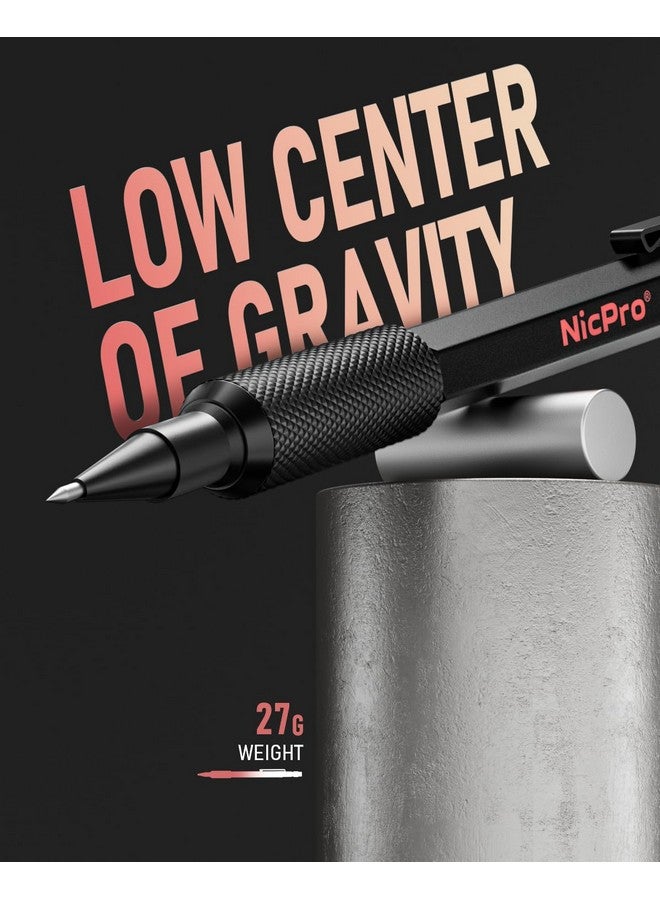 نيكبرو مجموعة أقلام رصاص ميكانيكية 2 مم مع حافظة، 12 عبوة رصاص سوداء، 12 عبوة رصاص ملونة، ممحاة - حامل رصاص معدني مقاوم للعوامل الجوية Mp2000، قلم رصاص نجار شديد التحمل للكتابة والرسم والنجارة - Image 2