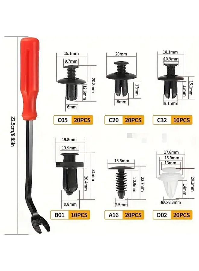 10 Piece Set Pry Bar Universal Car Fastener Kit With Removal Tool - Image 4