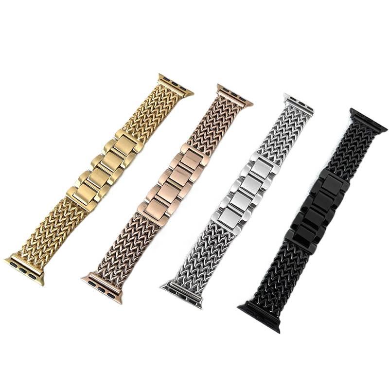 سوار ساعة ذكية سوار نايلون حلقي متوافق باللون فضي قابل للتعديل مع Apple Watch 38/40/41/42/44/45/49mm بملاءمة قابلة للتعديل وحزام بديل - Image 2