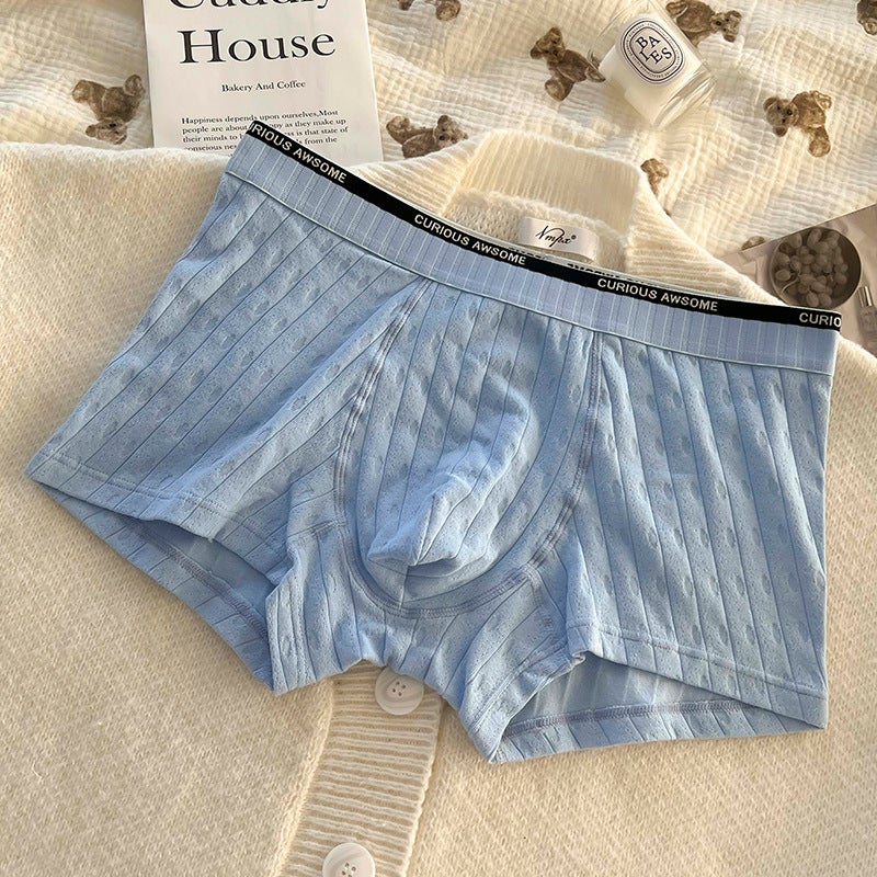 Men'S Underwear Men'S Cotton Class A Cotton Breathable Four-Corner Plus Size Seamless Cotton 7A Antibacterial Men'S Boxer - Image 1