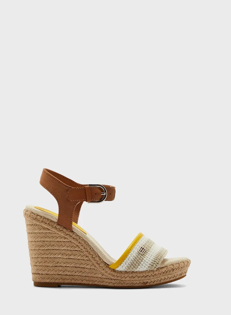 TOMMY HILFIGER Crochet High Wedge Sandals