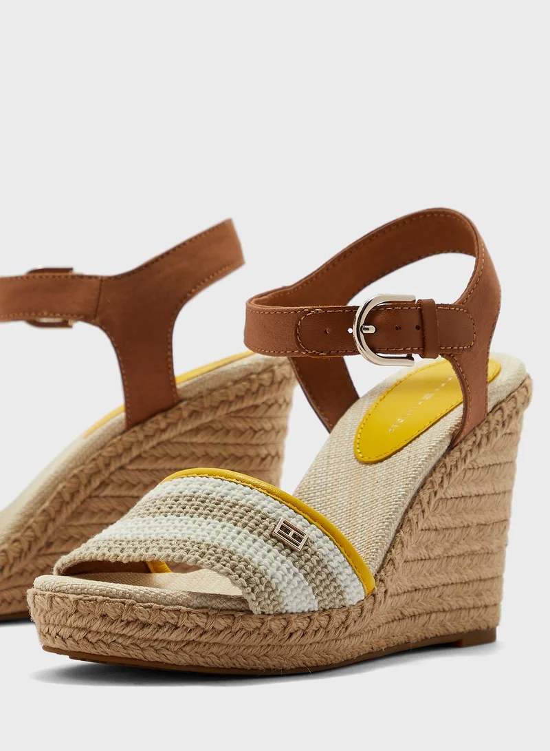 TOMMY HILFIGER Crochet High Wedge Sandals