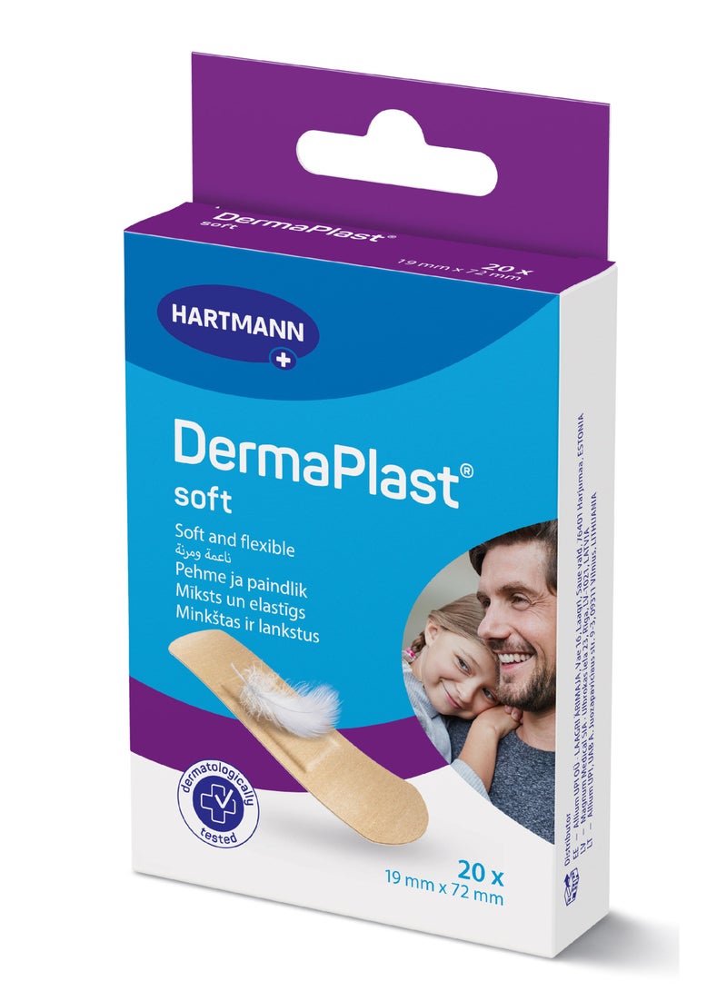 DERMAPLAST درمابلاست® سوفت 20 شريطًا لاصقًا/حزمة - Image 1