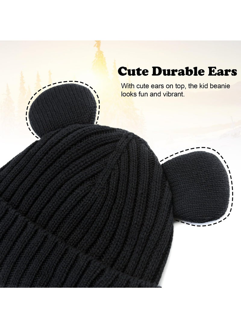 Barakah Adorable Warm Knit Beanie for Kids, Perfect Winter Hat for Boys and Girls, Cozy and Stylish - Image 3
