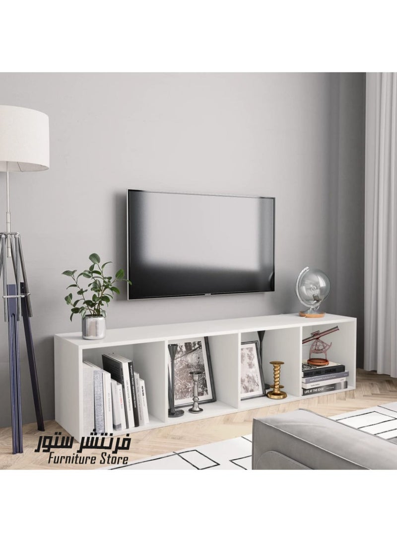 فرنتشر ستور وحدة تليفزيون مودرن - ارتفاع 35 سم - عرض 140 سم - عمق 28 سم ، من فرنتشر ستور.  - Image 1