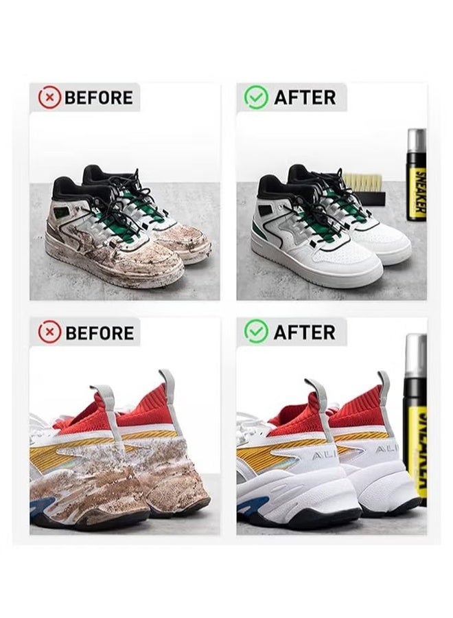 JS Sneaker Cleaning, Shoe Cleaner Kit for Sneaker, Water-Free Foam Sneaker Cleaner with Shoe Brush and Microfiber Clothing Towel, Sneaker Cleaning Travel Kit - Image 5