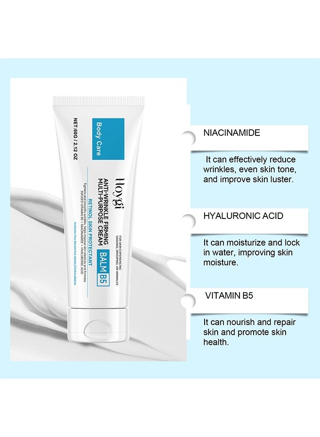 Hoygi Anti-Wrinkle Firming Multi-Purpose Cream,Skin Firming Lifting Cream, Skin Firming Body Cream with B5, Collagen Potent Anti Aging Beauty Cream, For Tightens & Smooths Wrinkles, Face Moisturizer for Women or Men 60g - Image 2