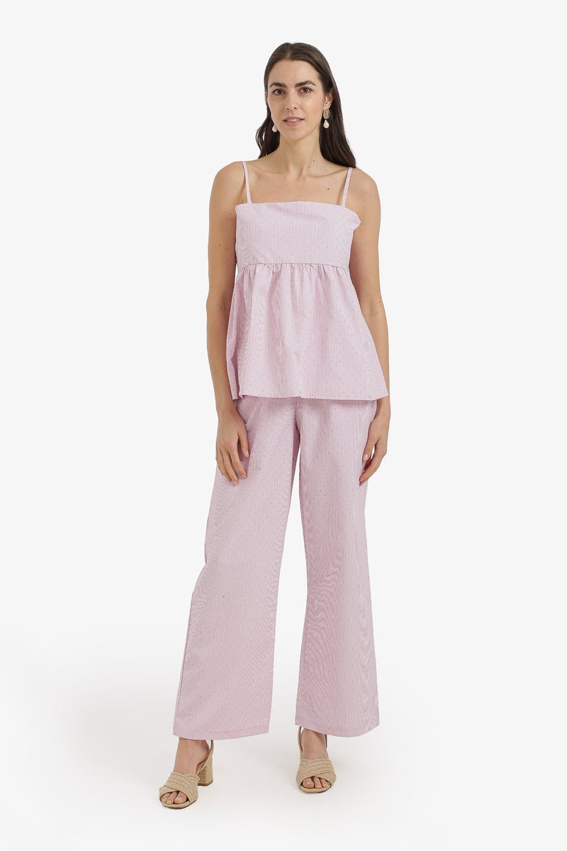 Carina Striped Embellished Beach Set - Image 1