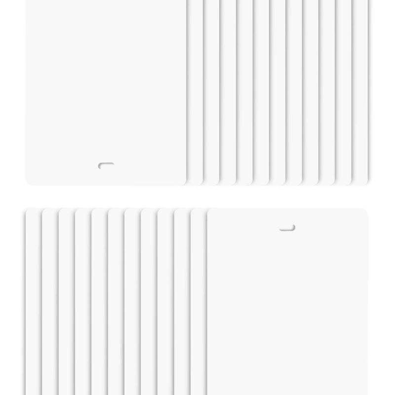 DALIX 825 White Vertical Blinds Replacement Slats Sliding Door Window 24 Pack