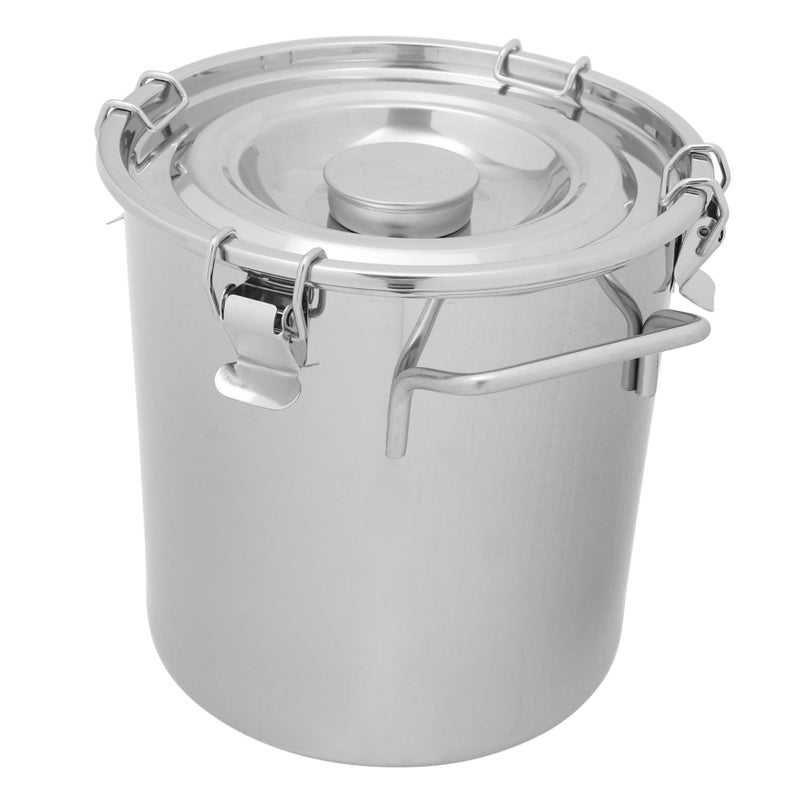 Multi Functional Food Storage Bucket Portable Water Canister For Grease Cereal And Milk Capacity With Smooth Edges For Home Kitchen - Image 2