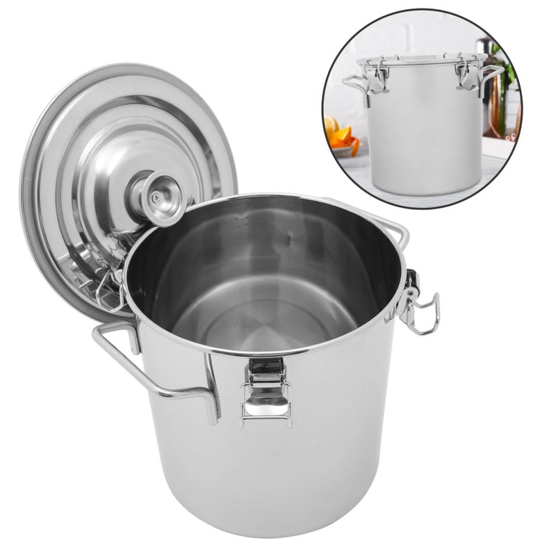 Multi Functional Food Storage Bucket Portable Water Canister For Grease Cereal And Milk Capacity With Smooth Edges For Home Kitchen - Image 4