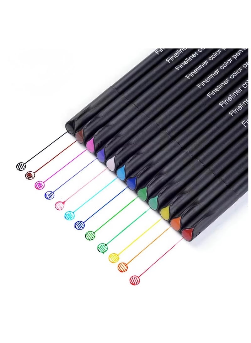 12  Colored Fine-Liner Pens 0,4mm - Image 4