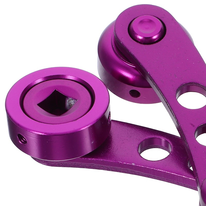 1 Set Car Window Shake Handle Winders Crank Rocker Aluminum Universal Doors Crank Handles Left Right Set Car Door Accessories (Purple) - Image 3