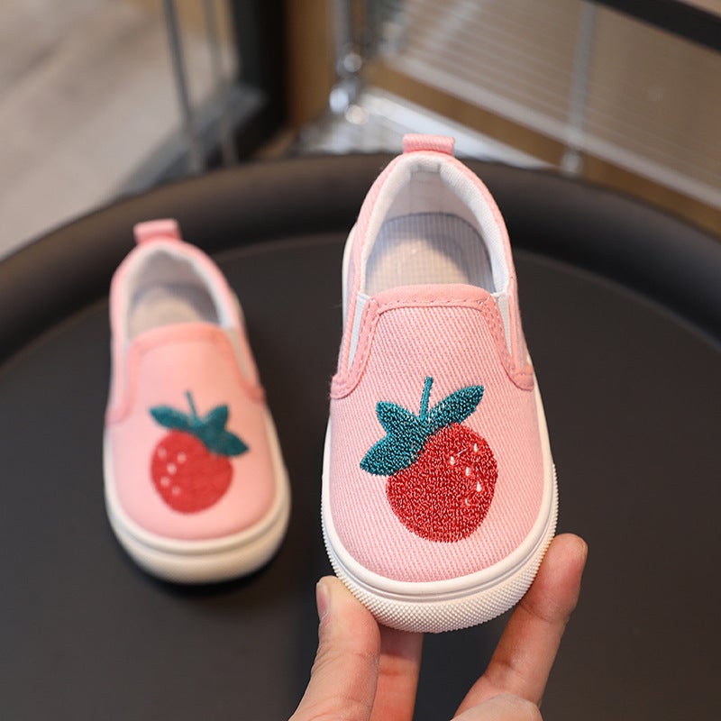 2025 Children'S Canvas Shoes New Children'S Cloth Shoes Korean Style Boys And Girls Kindergarten Indoor Single Shoes - Image 5