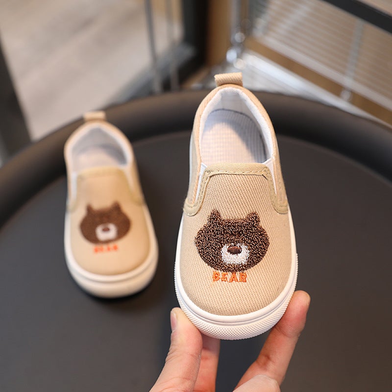 2025 Children'S Canvas Shoes New Children'S Cloth Shoes Korean Style Boys And Girls Kindergarten Indoor Single Shoes - Image 4