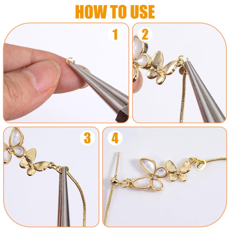 Hzopcw 100pcs 18K Gold Filled Jump Rings, Open Jewelry Jump Rings, 3mm Gold Charms for Women Key Chains Necklace Bracelet Pendant Earrings Jewelry Making - Image 4