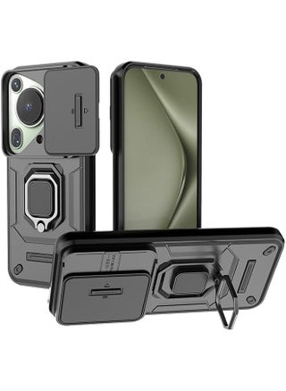 Huawei Pura 70 Ultra 5G Case, Shockproof Cases, Anti-Fall Drop Protection, Built-in Slide Anti-Scratch Camera Lens Cover, Integrated 360 Degree Rotating Ring Kickstand, Black - pzsku/ZB1F04D10C7A100CE87C8Z/45/_/1721030834/62a03ef7-9c56-438a-b701-b1d2da3f0f0c
