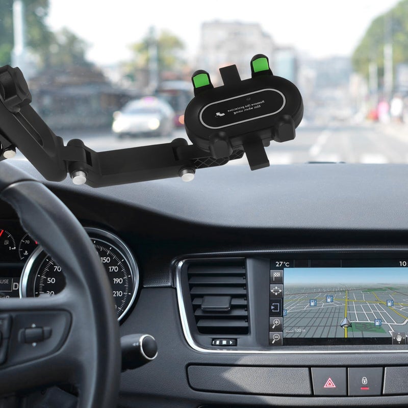 Universal Car Phone Holder Dashboard Vent Mount With Green Bracket For Hands Free Driving - Image 5
