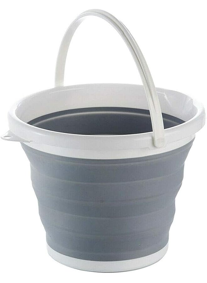 Promass 10L Silicone Bucket 2.65 Gallon Water Bucket Portable Folding Collapsible Outdoor Barrel for Fishing, Camping, Car Washing, Home Storage and Outdoors Wash(10L)