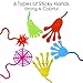 Beestech 48 Pack Sticky Hands Party Favors 6 Types Goodie Bag Stuffers Teacher Treasure Box Prizes Classroom Rewards Piata Fillers Bulk Party Favors Gift for Boys Girls Random Color - Image 3