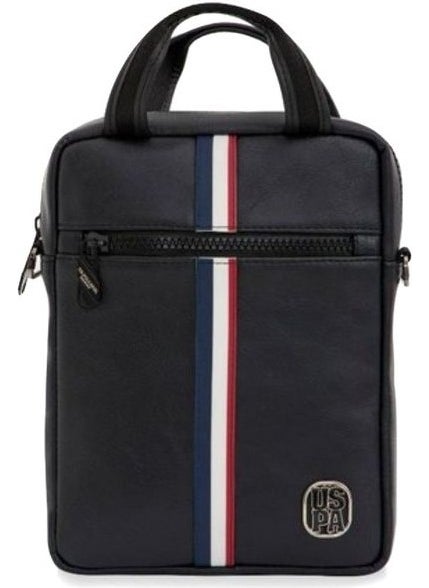 U.S. Polo Assn. BASE. Polo Assn. Black Unisex Messenger Bag PLEVR23711  - Image 1
