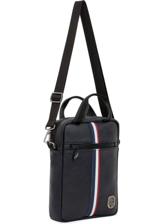 U.S. Polo Assn. BASE. Polo Assn. Black Unisex Messenger Bag PLEVR23711  - Image 4